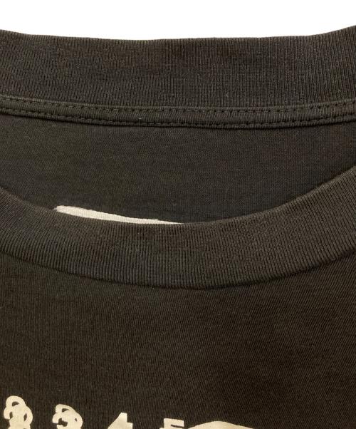 MM6 Maison Margiela（エムエムシックスメゾンマルジェラ）MM6 Maison Margiela (エムエムシックスメゾンマルジェラ) コットン ナンバーロゴ ロンT ブラック サイズ:Mの古着・服飾アイテム