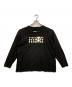 MM6 Maison Margiela（エムエムシックスメゾンマルジェラ）の古着「コットン ナンバーロゴ ロンT」｜ブラック