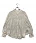 ISABEL MARANT ETOILE（イザベルマランエトワール）の古着「コットンボイルバンドカラーギャザーブラウス」｜ホワイト