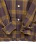 中古・古着 WACKO MARIA (ワコマリア) OMBRE CHECK OPEN COLLAR SHIRT パープル×ブラウン サイズ:SIZE M：18000円