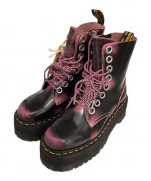 Dr.Martens（ドクターマーチン）の古着「Jadon Max 8ホールブーツ」｜ブラック×ピンク