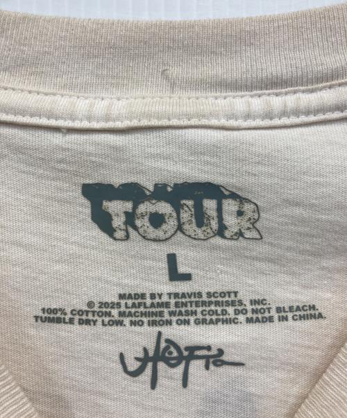 Travis Scot（トラヴィス スコット）TRAVIS SCOT (トラヴィス スコット) UTOPIA TOUR T-SHIRT ホワイト サイズ:Lの古着・服飾アイテム