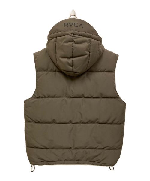 RVCA（ルーカ）RVCA (ルーカ) 中綿ベスト ブラウン サイズ:Mの古着・服飾アイテム