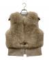 Sov.（ソブ）の古着「フォックスファーベスト」｜ベージュ