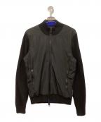 HUGO BOSS×PORSCHEヒューゴ ボス×ポルシェ）の古着「ニット切替トラックジャケット」｜ブラック