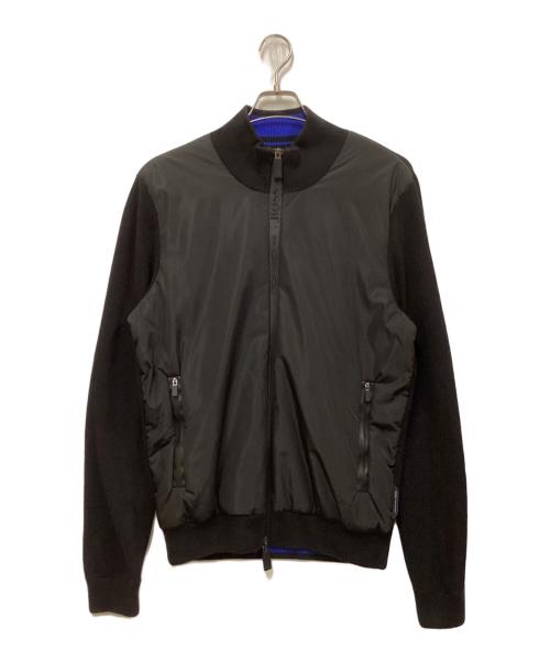 HUGO BOSS（ヒューゴ ボス）HUGO BOSS (ヒューゴ ボス) PORSCHE (ポルシェ) ニット切替トラックジャケット ブラック サイズ:SIZE Mの古着・服飾アイテム
