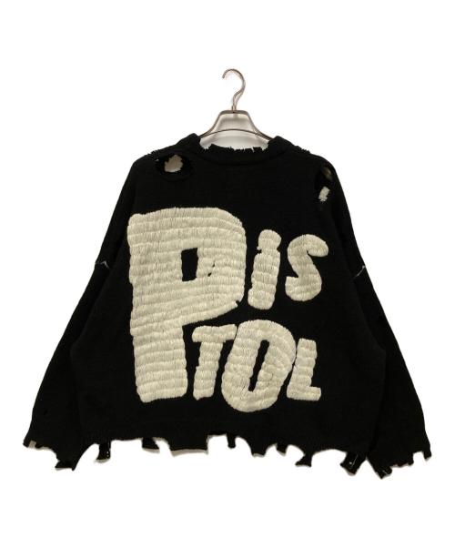 SAINT MICHAEL（セントマイケル）SAINT MICHAEL (セントマイケル) SEX PISTOLS (セックスピストルズ) SP CREW KNT ブラック サイズ:SIZE Mの古着・服飾アイテム