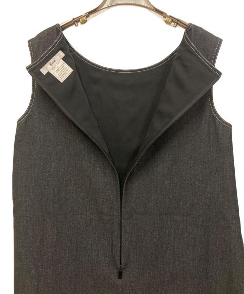 Rene（ルネ）Rene (ルネ) デニムライクパール装飾ワンピース グレー サイズ:SIZE 38の古着・服飾アイテム