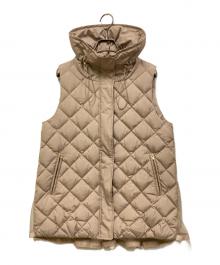 GALENA（ガレナ）の古着「バックチュール切替ダウンベスト」｜ベージュ