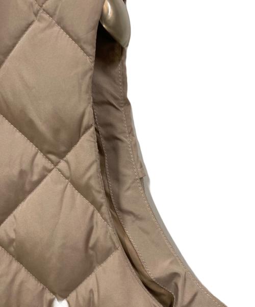 GALENA（ガレナ）GALENA (ガレナ) バックチュール切替ダウンベスト ベージュ サイズ:38の古着・服飾アイテム