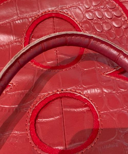 muta（ムータ）muta (ムータ) 型押し8バッグ レッドの古着・服飾アイテム