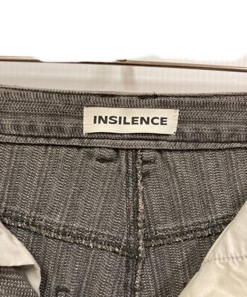 INSILENCE（インサイレンス）INSILENCE (インサイレンス) ストライプ サーフェイス デニム パンツ グレー サイズ:Sの古着・服飾アイテム