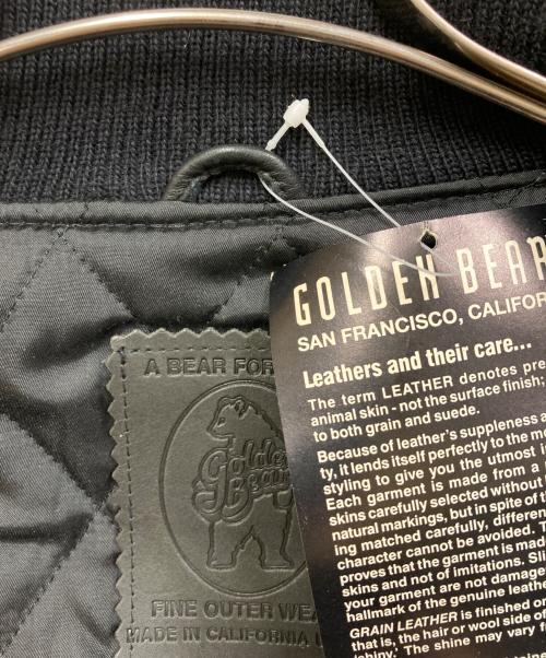 Golden Bear（ゴールデンベア）Golden Bear (ゴールデンベア) レザー切替スタジャン ブラック サイズ:SIZE Lの古着・服飾アイテム