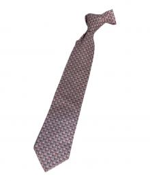 LOUIS VUITTON（ルイ ヴィトン）の古着「シルククラヴァット・モンキー ネクタイ」｜ピンク