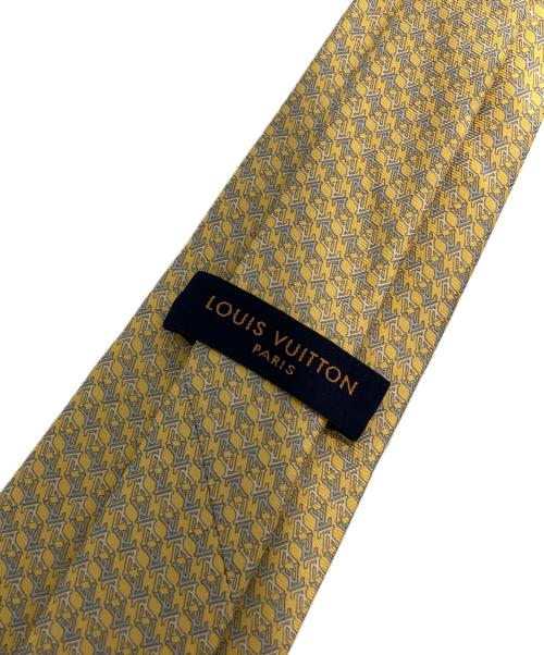 LOUIS VUITTON（ルイ ヴィトン）LOUIS VUITTON (ルイ ヴィトン) LV柄シルクネクタイ イエロー サイズ:表記なしの古着・服飾アイテム