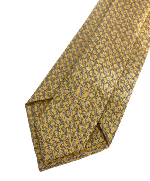 LOUIS VUITTON（ルイ ヴィトン）LOUIS VUITTON (ルイ ヴィトン) LV柄シルクネクタイ イエロー サイズ:表記なしの古着・服飾アイテム