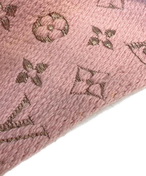 LOUIS VUITTON（ルイ ヴィトン）LOUIS VUITTON (ルイ ヴィトン) エシャルプ ロゴマニア シャインマフラー ピンクの古着・服飾アイテム