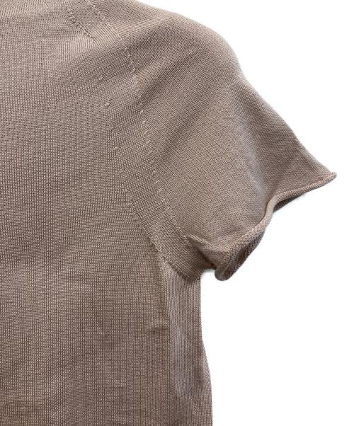 GUCCI（グッチ）GUCCI (グッチ) 半袖シルクニット ベージュ サイズ:Mの古着・服飾アイテム