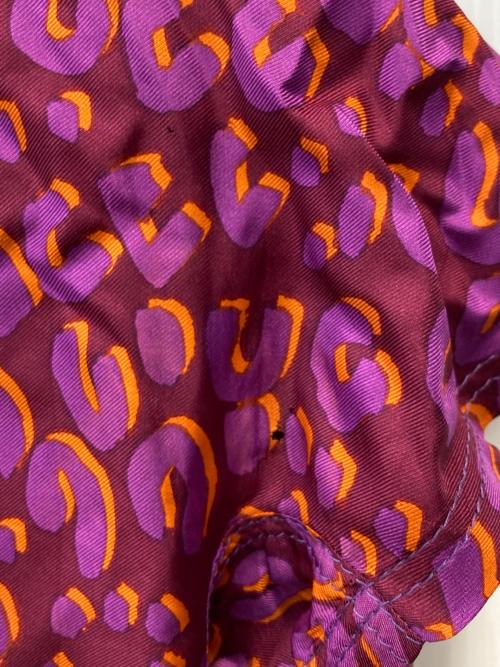 LOUIS VUITTON（ルイ ヴィトン）LOUIS VUITTON (ルイ ヴィトン) 半袖レオパードシルクブラウス パープル サイズ:36の古着・服飾アイテム