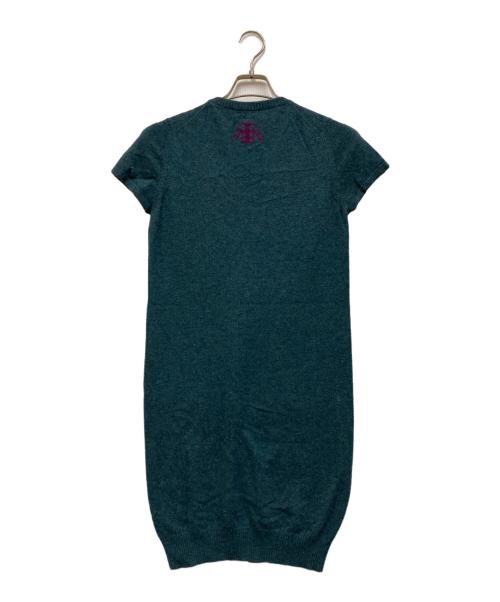 CHANEL（シャネル）CHANEL (シャネル) ココマークボタンカシミヤニットワンピース グリーン サイズ:SIZE 38の古着・服飾アイテム