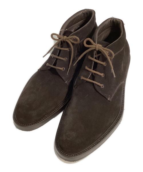 GIORGIO ARMANI（ジョルジョアルマーニ）GIORGIO ARMANI (ジョルジョアルマーニ) チャッカブーツ ブラウン サイズ:SIZE 41 1/2の古着・服飾アイテム