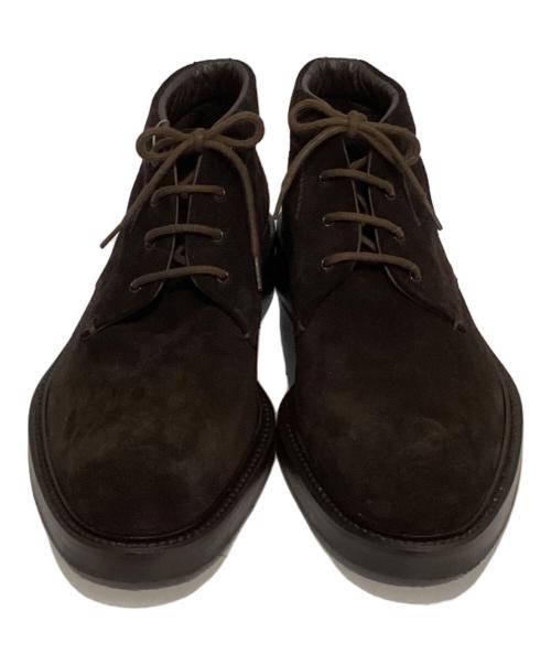 GIORGIO ARMANI（ジョルジョアルマーニ）GIORGIO ARMANI (ジョルジョアルマーニ) チャッカブーツ ブラウン サイズ:SIZE 41 1/2の古着・服飾アイテム