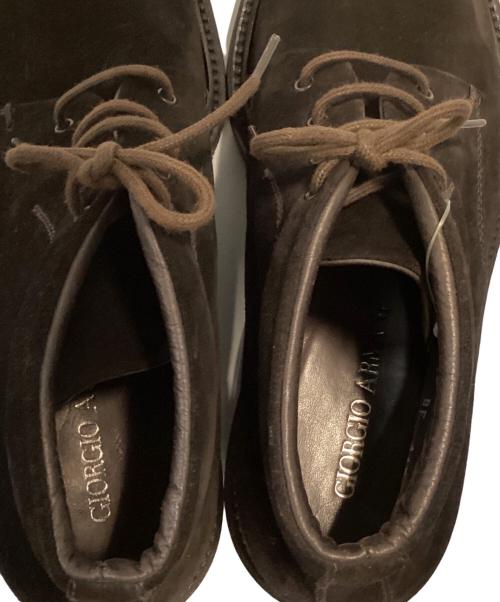 GIORGIO ARMANI（ジョルジョアルマーニ）GIORGIO ARMANI (ジョルジョアルマーニ) チャッカブーツ ブラウン サイズ:SIZE 41 1/2の古着・服飾アイテム