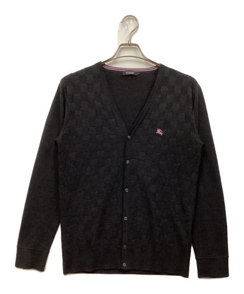 BURBERRY BLACK LABEL（バーバリーブラックレーベル）BURBERRY BLACK LABEL (バーバリーブラックレーベル) Vネックカーディガン グレー サイズ:SIZE 3の古着・服飾アイテム