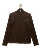 BURBERRY BLACK LABELバーバリーブラックレーベル）の古着「裏地ノヴァチェックドライバーズニット」｜ブラウン