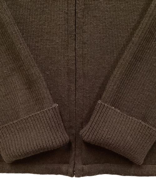 BURBERRY BLACK LABEL（バーバリーブラックレーベル）BURBERRY BLACK LABEL (バーバリーブラックレーベル) 裏地ノヴァチェックドライバーズニット ブラウン サイズ:SIZE 3の古着・服飾アイテム