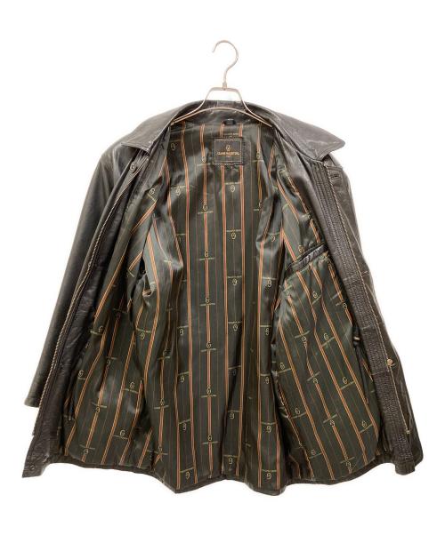 GIANNI VALENTINO（ジャンニバレンチノ）GIANNI VALENTINO (ジャンニバレンチノ) レザーカーコート ブラック サイズ:SIZE XLの古着・服飾アイテム