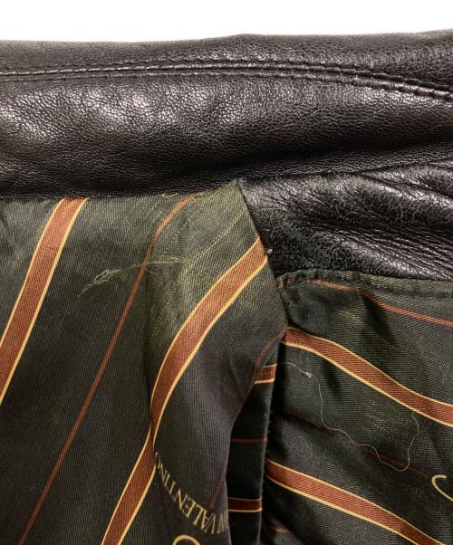 GIANNI VALENTINO（ジャンニバレンチノ）GIANNI VALENTINO (ジャンニバレンチノ) レザーカーコート ブラック サイズ:SIZE XLの古着・服飾アイテム
