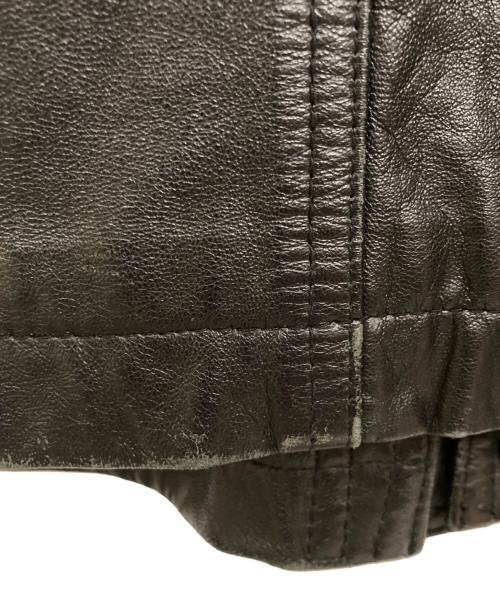 GIANNI VALENTINO（ジャンニバレンチノ）GIANNI VALENTINO (ジャンニバレンチノ) レザーカーコート ブラック サイズ:SIZE XLの古着・服飾アイテム