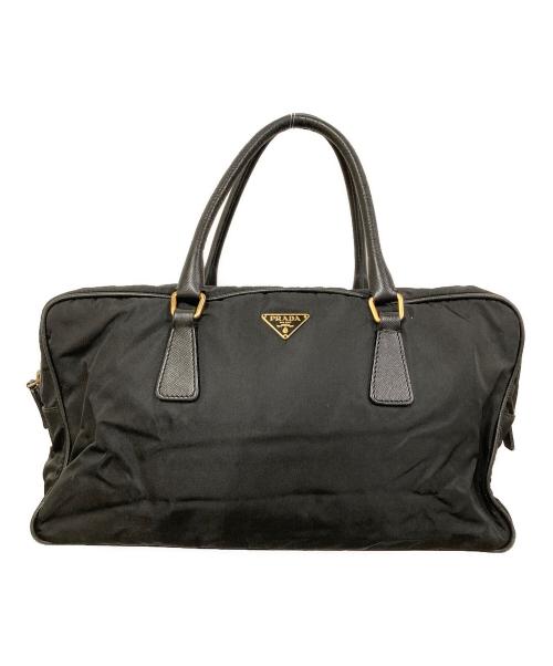 PRADA（プラダ）PRADA (プラダ) ナイロンハンドバッグ ブラックの古着・服飾アイテム