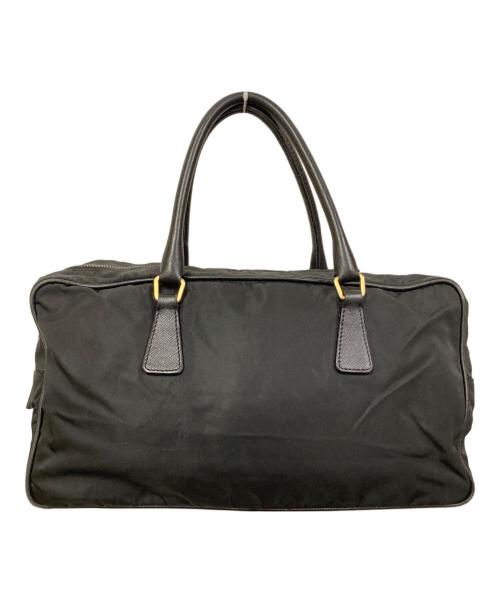 PRADA（プラダ）PRADA (プラダ) ナイロンハンドバッグ ブラックの古着・服飾アイテム