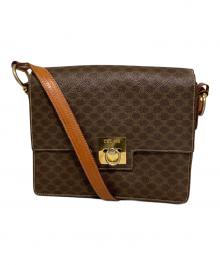 CELINE（セリーヌ）の古着「オールドマカダム柄ショルダーバッグ」｜ブラウン