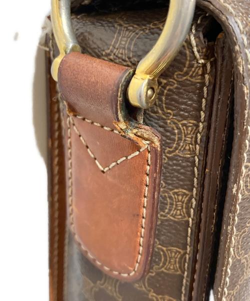 CELINE（セリーヌ）CELINE (セリーヌ) オールドマカダム柄ショルダーバッグ ブラウンの古着・服飾アイテム