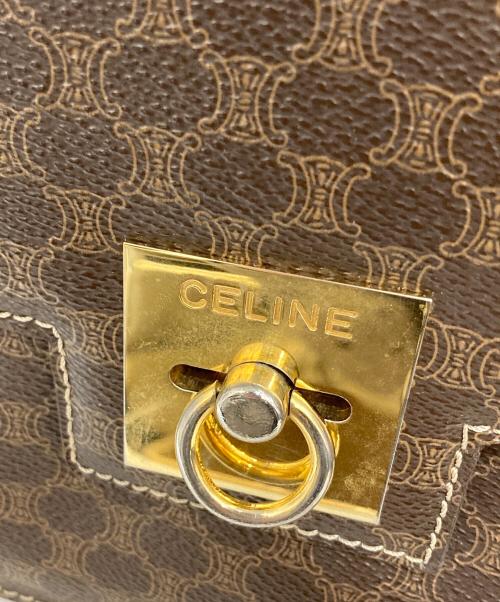 CELINE（セリーヌ）CELINE (セリーヌ) オールドマカダム柄ショルダーバッグ ブラウンの古着・服飾アイテム