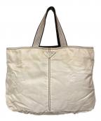 PRADAプラダ）の古着「リバーシブルナイロントートバッグ」｜ホワイト