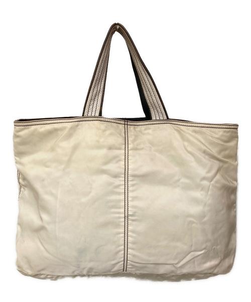PRADA（プラダ）PRADA (プラダ) リバーシブルナイロントートバッグ ホワイトの古着・服飾アイテム