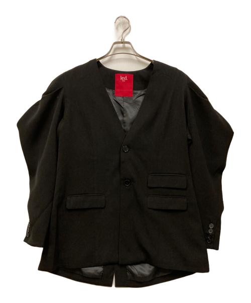 led. tokyo（レッド.トーキョー）led. tokyo (レッド.トーキョー) ボリュームスリーブノーカラージャケット ブラック サイズ:38の古着・服飾アイテム