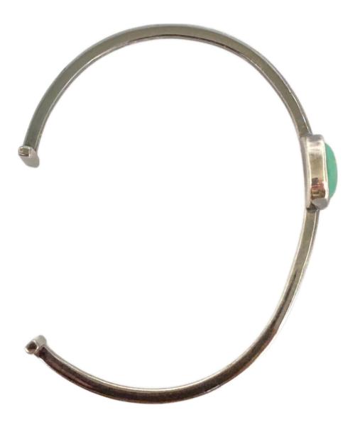 philippe audibert（フィリップオーディベール）PHILIPPE AUDIBERT (フィリップオーディベール) ネイティブバングル シルバー×グリーン サイズ:表記なしの古着・服飾アイテム