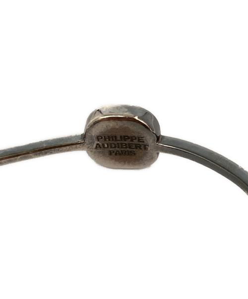 philippe audibert（フィリップオーディベール）PHILIPPE AUDIBERT (フィリップオーディベール) ネイティブバングル シルバー×グリーン サイズ:表記なしの古着・服飾アイテム