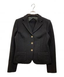 WEEKEND Max Mara（ウィークエンド マックスマーラ）の古着「ステッチデザインウール3Bジャケット」｜ブラック