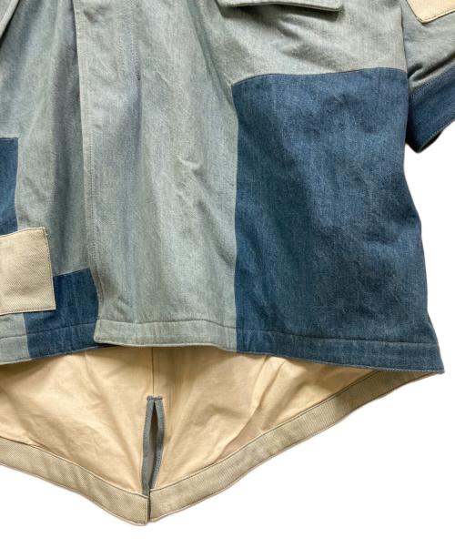 MACPHEE（マカフィー）MACPHEE (マカフィー) 再構築デニムモッズコート ブルー サイズ:36の古着・服飾アイテム