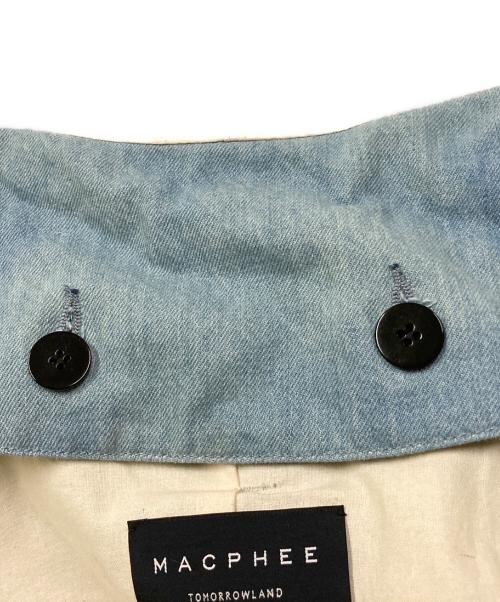 MACPHEE（マカフィー）MACPHEE (マカフィー) 再構築デニムモッズコート ブルー サイズ:36の古着・服飾アイテム
