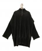 kotohayokozawaコトハヨコザワ）の古着「プリーツジップアップドレス」｜ブラック