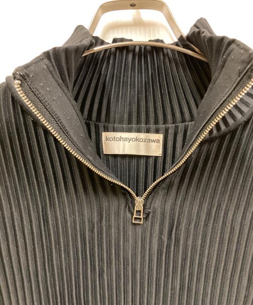 kotohayokozawa（コトハヨコザワ）kotohayokozawa (コトハヨコザワ) プリーツジップアップドレス ブラック サイズ:-の古着・服飾アイテム