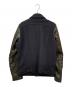 DIESEL (ディーゼル) メルトン・レザー切替ジャケット ネイビー×ブラック サイズ:M：8000円