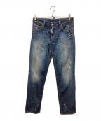 DSQUARED2ディースクエアード）の古着「SLIM JEAN 加工デニムパンツ」｜インディゴ